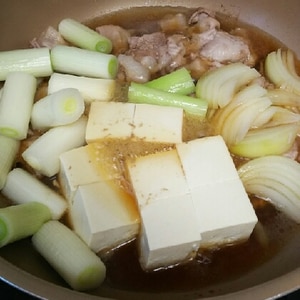 フライパンで！すき焼き風〜肉豆腐